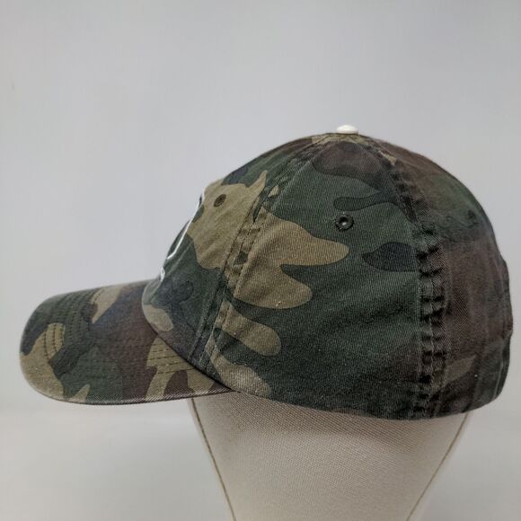 Port Authority Men's Strapback Camo Hat OSFA The Edge Embroidered Logo - Picture 5 of 11